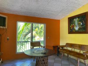 A seating area at Ranchito Camping