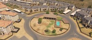 an overhead rendering of a rendering of a suburb at The View - Luxury Apartment in eMalahleni