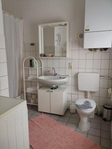 Et badeværelse på Ferienwohnung Harmonie 45 m2