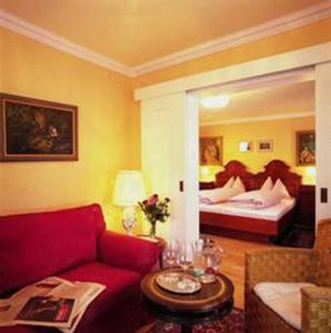 Łóżko lub łóżka w pokoju w obiekcie Hotel Gasthof Markterwirt