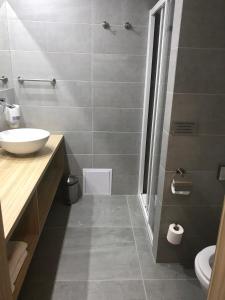 Koupelna v ubytování Wellness Hotel Bozeňov