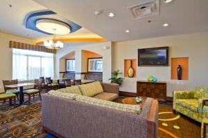 Ruang duduk di Holiday Inn Express and Suites Denver East Peoria Street, an IHG Hotel