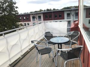 Balkón nebo terasa v ubytování Port Hotel Apartments