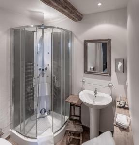 Kúpeľňa v ubytovaní Auberge l'Entrecôte