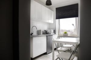 Kuchyňa alebo kuchynka v ubytovaní Apartament Nadbystrzycka no.14