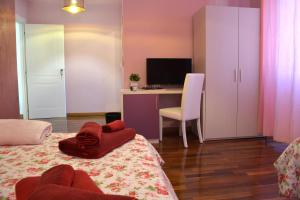 A television and/or entertainment centre at Sophie's Choice 2 a San Pietro