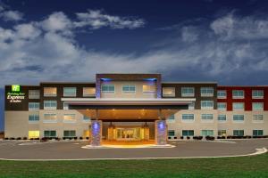 a hotel with a large building with a large entrance at Holiday Inn Express & Suites Mt Sterling North, an IHG Hotel in Mount Sterling
