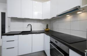 Kuchyňa alebo kuchynka v ubytovaní Apartments Mikas
