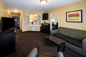 Holiday Inn Express and Suites Detroit North-Troy, an IHG Hotel tesisinde bir oturma alanı