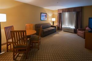 Zona d'estar a Holiday Inn Express Hotel & Suites Chicago West Roselle, an IHG Hotel