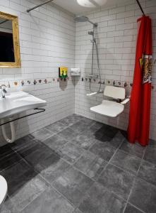 Koupelna v ubytování Hotel Legoland