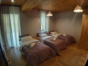 Postel nebo postele na pokoji v ubytování Hotel Restaurant Alpet Theth