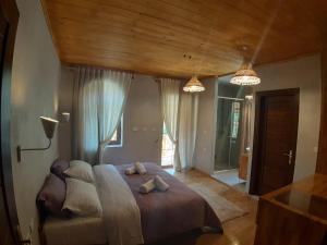 Postel nebo postele na pokoji v ubytování Hotel Restaurant Alpet Theth