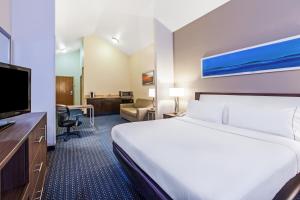 Televiisor ja/või meelelahutuskeskus majutusasutuses Holiday Inn Express & Suites - Pharr by IHG