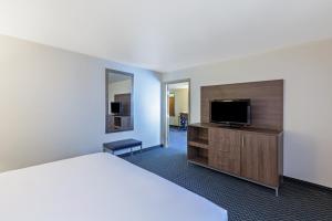 Televiisor ja/või meelelahutuskeskus majutusasutuses Holiday Inn Express & Suites - Pharr by IHG