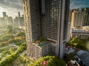an overhead view of a tall building in a city at EXPRESSIONZ KLCC BY G Suites in Kuala Lumpur