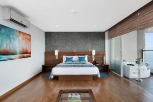 Postelja oz. postelje v sobi nastanitve Amagi Aria Airport Transit Hotel