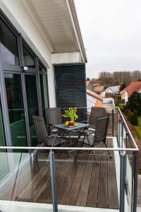 Balkón nebo terasa v ubytování Ferienwohnung Stella Maris