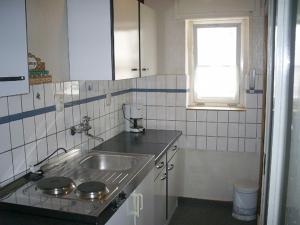 Koupelna v ubytování Ferienhaus Krähmer