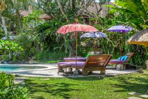 Ein Garten an der Unterkunft Swasti Eco Cottages