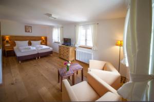 Postel nebo postele na pokoji v ubytování Landhaus Langeck + 37 fotografií