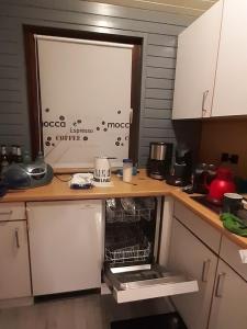 Kuchyň nebo kuchyňský kout v ubytování Ferienhaus uelsen