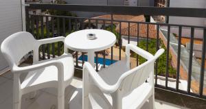 Hotel Mar de Tossa tesisinde bir balkon veya teras