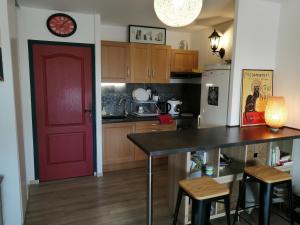 Dapur atau dapur kecil di GRAU DU ROI T2 calme, accès plage + parking +16 gambar