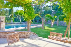 Zahrada ubytování Paleopetres La Chataîgne - Private Pool - Sea Views - Corfu Town -