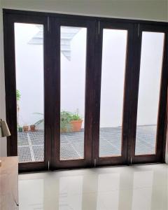 a group of four windows in a room at KASA The Lofts 202 HUGE 2 Bed 2 bath Washer Dryer in San Juan
