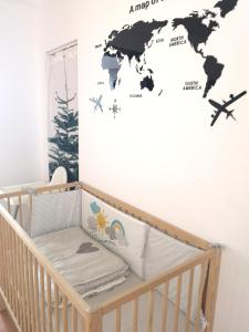 Posteľ alebo postele v izbe v ubytovaní HOKE lakás