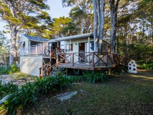 Zahrada ubytování Matai Cottage - Pakawau Bach
