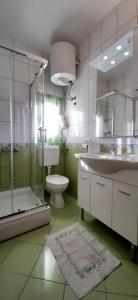 Ванна кімната в Apartment Pečarević - a holiday with a stunning view