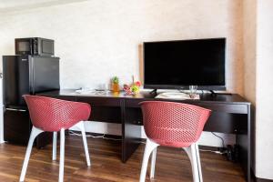 Kuchyň nebo kuchyňský kout v ubytování Onnason Prince Plage 1003