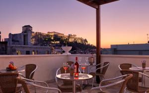 Balkón nebo terasa v ubytování Athos Hotel