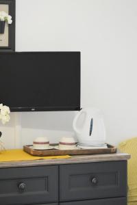 TV a/nebo společenská místnost v ubytování Rooms Monika