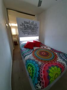 Posteľ alebo postele v izbe v ubytovaní Apartamento Moderno y acogedor Antú, cerca de la playa