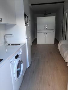 Posteľ alebo postele v izbe v ubytovaní Apartamento Moderno y acogedor Antú, cerca de la playa