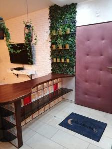 Televisyen dan/atau pusat hiburan di Apartament w trójmiescie