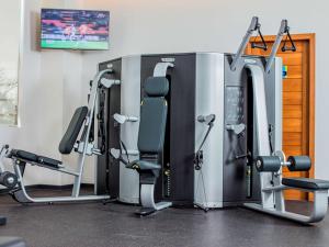 Fitness centrum a/nebo fitness zařízení v ubytování Hotel Stadium