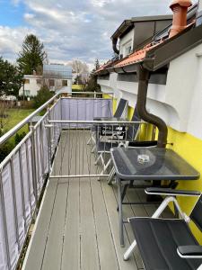 Balkón alebo terasa v ubytovaní AJO Apartments - Alte Donau Lake or Garden View Balcony Studio - Self-Check-in