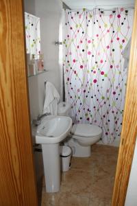 Kúpeľňa v ubytovaní Pension Colón