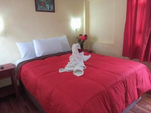 Voodi või voodid majutusasutuse Hostal Tu Hogar toas