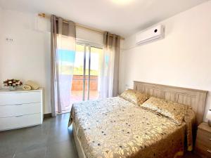 Ένα ή περισσότερα κρεβάτια σε δωμάτιο στο Excelente apartamento