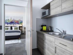 Eldhús eða eldhúskrókur á Hotel Mercure Graz City