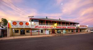 a building on the side of a street at Leichhardt Hotel Motel Cloncurry in Cloncurry
