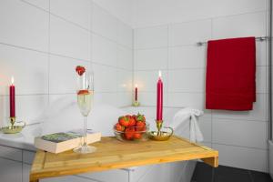 Phòng tắm tại Haubarg-Windschuur-App-1