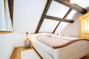 Cama o camas de una habitación en Haubarg-Windschuur-App-7