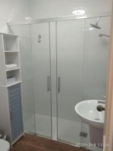 Koupelna v ubytování Casa Julio