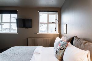 Postel nebo postele na pokoji v ubytování Hotel Leifur Eiriksson